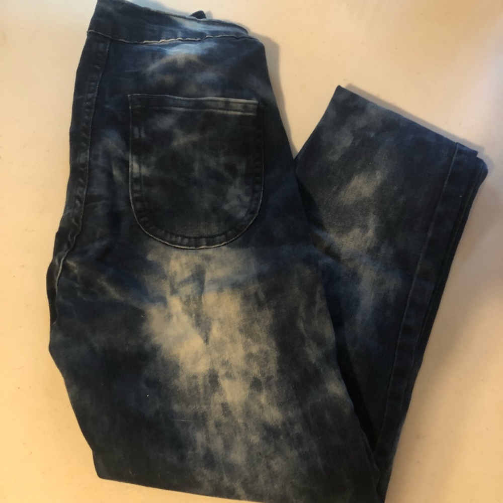 5/$40 Acid wash super high waisted jeans